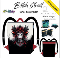 MOB D - Panel k ušití - Batoh Street - střih Martina Alblová - Valkýra fotonávod v popisu produktu