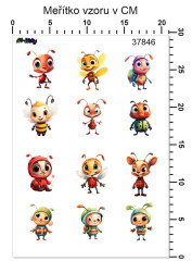 OB Nažehlovačky - velikost archu A4 - broučci