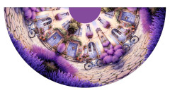 Panel - půlkolová sukně  výběr z poloměru od 74  do 145 cm - veverky (15)