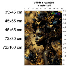 MOB Panel  - výběr z rozměrů - Africká žena Materiál - výběr z variant
