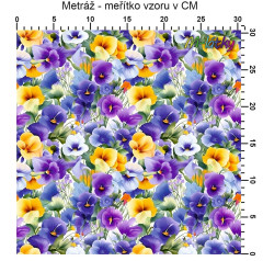 OB Metráž macešky náš tisk na objednávku – výběr z materiálů