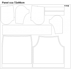 K - panel k ušití -  dětská sukně Meryl (1)
