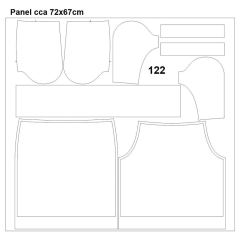 K - panel k ušití -  dětská sukně Meryl (2)