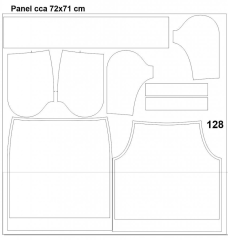 K - panel k ušití -  dětská sukně Meryl (3)