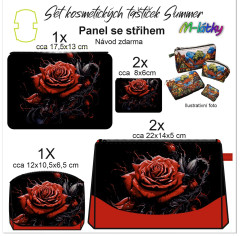 MOB Panel - Set kosmetických taštiček Summer - Gothic růže návod k panelu zdarma - více v popisu produktu