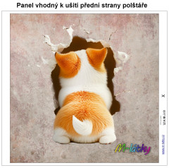 MOB Panel k ušití  - dekorativní polštář - psi výběr z variant