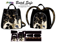 OB B - Panel k ušití - Batoh Safe - gothic růže fotonávod v popisu produktu