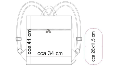 Panel se střihem -  Překlápěcí batoh Václav (1)