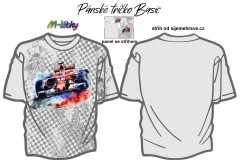 MOB K - Panel k ušití se střihem - pánské tričko BASIC - formule náš sublimační tisk na objednávku