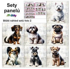 MOB Set panelů dle výběru - psi na objednávku - výběr z rozměrů a materiálů - vzhled jednotlivých setů foto 2