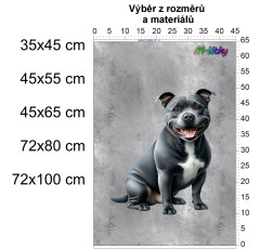 MOB Panel - výběr z rozměrů - Staffordshire bull terrier Materiál - výběr z variant