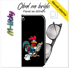 OB Panel - obal na brýle - Kohout čte na záchodě tisk na objednávku