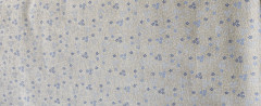 BL Plátno -modré květy na šedé 100% bavlna šíře 150 cm