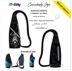 MOB B - Panel k ušití - Crossbody Jája - střih Stilla Art (Marcela Bednářová) - Viking fotonávod v popisu produktu