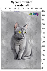 MOB Panel bez střihu - Kartouzská kočka tisk na objednávku výběr z rozměrů a materiálů