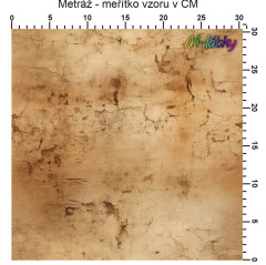 OB Vzor - vintgage grunge (béžová) výběr z variant materiálu - vlastní tisk na objednávku