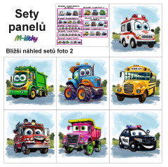 MOB Set panelů dle výběru - Dětská autíčka na objednávku - výběr z rozměrů a materiálů - vzhled jednotlivých setů foto 2