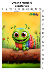 OB Panel - výběr z rozměrů - Housenka Materiál - výběr z variant