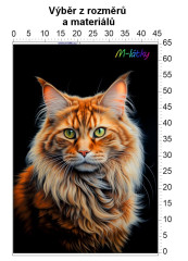 OB Panel - výběr z rozměrů - Mainská mývalí kočka Materiál - výběr z variant