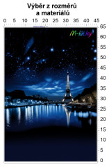 MOB Panel - výběr z rozměrů - Paříž - Eiffel Materiál - výběr z variant