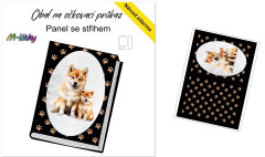 Panel k ušití - obal na očkovací průkaz - jezevčík (2)