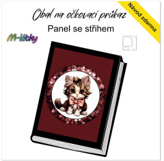 MOB Panel k ušití - obal na očkovací průkaz - Kotě kočárkovina