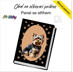 MOB Panel k ušití - obal na očkovací průkaz - Jorkšír kočárkovina