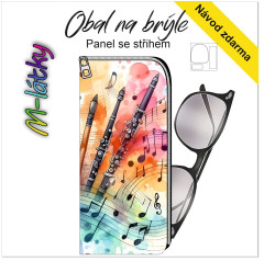 MOB Panel - obal na brýle - Noty tisk na objednávku