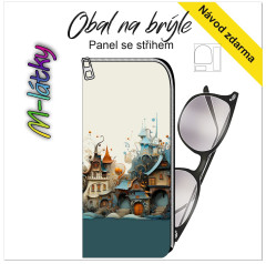 MOB Panel - obal na brýle - Domečky tisk na objednávku