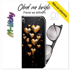 MOB Panel - obal na brýle - 3 D srdce tisk na objednávku