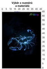 OB Panel - výběr z rozměrů - Znamení zvěrokruhu - Štír Materiál - výběr z variant