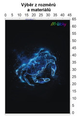 OB Panel - výběr z rozměrů - Znamení zvěrokruhu - Rak Materiál - výběr z variant