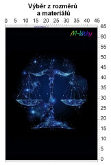 OB Panel - výběr z rozměrů - Znamení zvěrokruhu - Váhy Materiál - výběr z variant