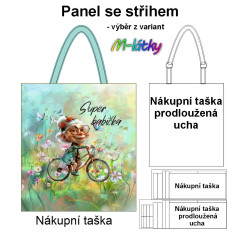 OB Nákupní taška - Super babička Panel k ušití, výběr z variant - náš tisk na objednávku