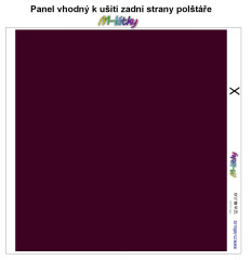 MOB Panel k ušití  - dekorativní polštář - zadní strana - k motivu orchidea 39945 výběr z variant