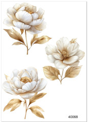 MOB Nažehlovačky - velikost archu A4 - květy