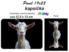 MOB Kapsička k nákupní tašce/kosmetická taštička - Ovce Panel k ušití - náš tisk na objednávku