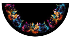 Panel - půlkolová sukně  výběr z poloměru od 74  do 145 cm - Podzimní krajina (16)