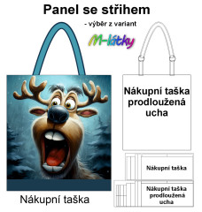 MOB Nákupní taška - Sob panel se střihem náš tisk na objednávku