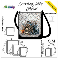MOB Panel se střihem - Crossbody Michal - Motor/nářadí fotonávod v popisu produktu - výběr z rozměrů