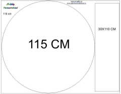Panel -kolová sukně  výběr z průměru  od 60 do 145 cm (18)
