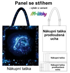 MOB Nákupní taška - Znamení beran panel se střihem náš tisk na objednávku