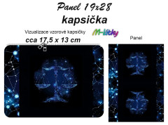 MOB Kapsička k nákupní tašce/kosmetická taštička - Váhy Panel k ušití - náš tisk na objednávku