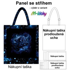 MOB Nákupní taška - Znamení býk panel se střihem náš tisk na objednávku