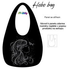 MOB Hobo bag Basic  (nákupní taška) - Znamení Vodnář - panel se střihem tisk na objednávku