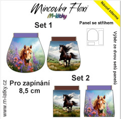 OB Panel - Mincovka Flexi (pérko 8,5 nebo 10 cm) - kůň tisk na objednávku