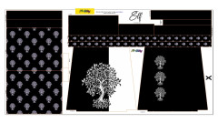 Panel se střihem - Velký rolovací batoh Elf - Plachetnice (Nautical) (2)