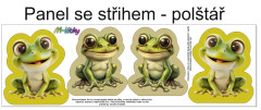 OB Panel k ušití  - 3D dekorativní polštář - žába výběr z variant