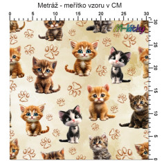 OB Metráž koťata náš tisk na objednávku – výběr z materiálů