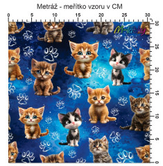 OB Metráž koťata náš tisk na objednávku – výběr z materiálů
